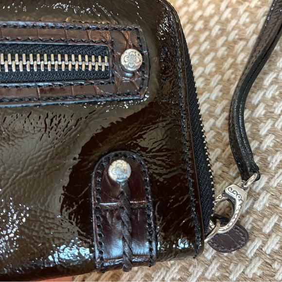 Brighton Patent Leather Wallet - Brown - Picture 4 of 7